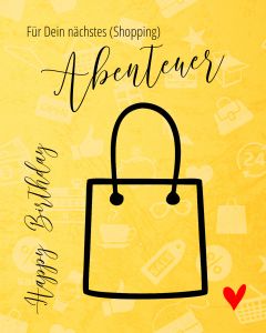 Geldgeschenk Shopping