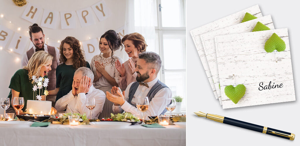 Tischkarten Geburtstag Tischkarten Geburtstag