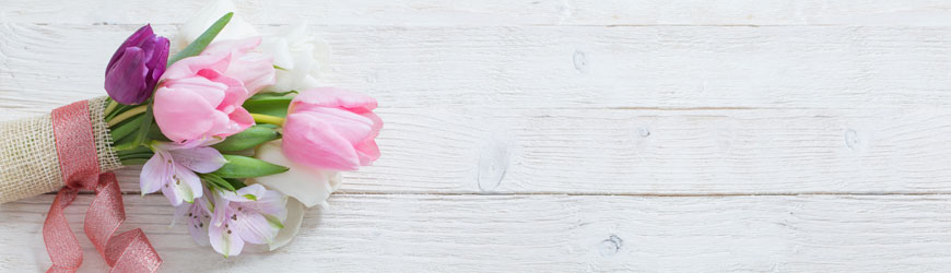 Tischkarten mit Tulpen & Tulpenblüten