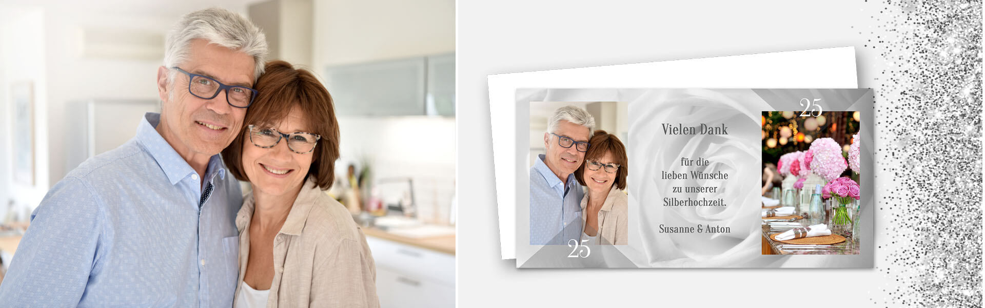 Dankeskarten Silberhochzeit Dankeskarten Silberhochzeit
