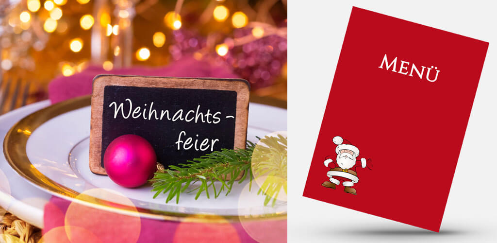 Menükarten Weihnachten & Weihnachtsfeier Menükarten Weihnachten & Weihnachtsfeier