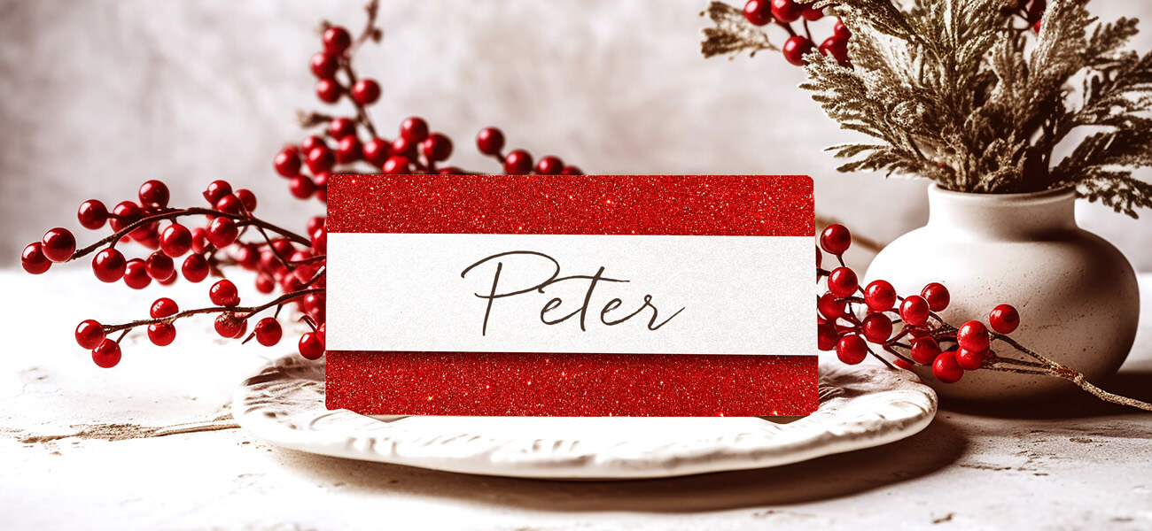 Tischkarten Weihnachten